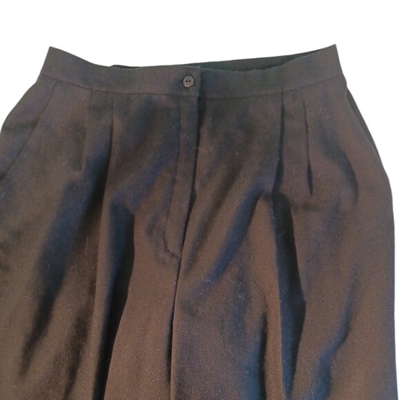 Black Wool Blend Pants size 16 - lined 4602 - Picture 2 of 7